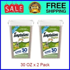 Temptations Mixups Catnip Fever Flavor Crunchy and Soft Treats Cats 30 oz 2 pack