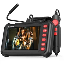 NEW - Oiiwak 7“ IPS Borescope Inspection Camera Endoscope w/ LEDs (5M/16.4ft)