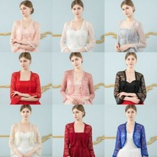 Brautspitzen Bolero Wickel Hochzeits Shrug Cape Stolen Damen Tüll Cardigan Tops