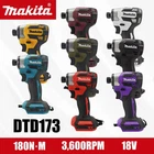 Makita DTD173 18V Brushless Cordless Impact Driver 180Nm Drill DIY Power Tool