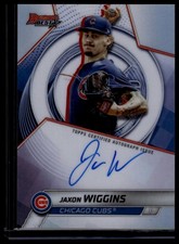 2025 Bowman’s Best #B25-JWI Jaxon Wiggins Best of 2025 Autographs Refractor