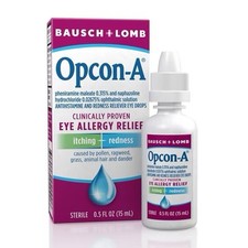 Bausch  Lomb Opcon-A Eye Drops Allergy Relief ,0.5fl Oz/15mL