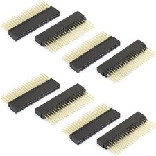 8 PCS 2x20 Extra Tall Female 0.1 Inch Pitch Stacking Header for Raspberry Pi