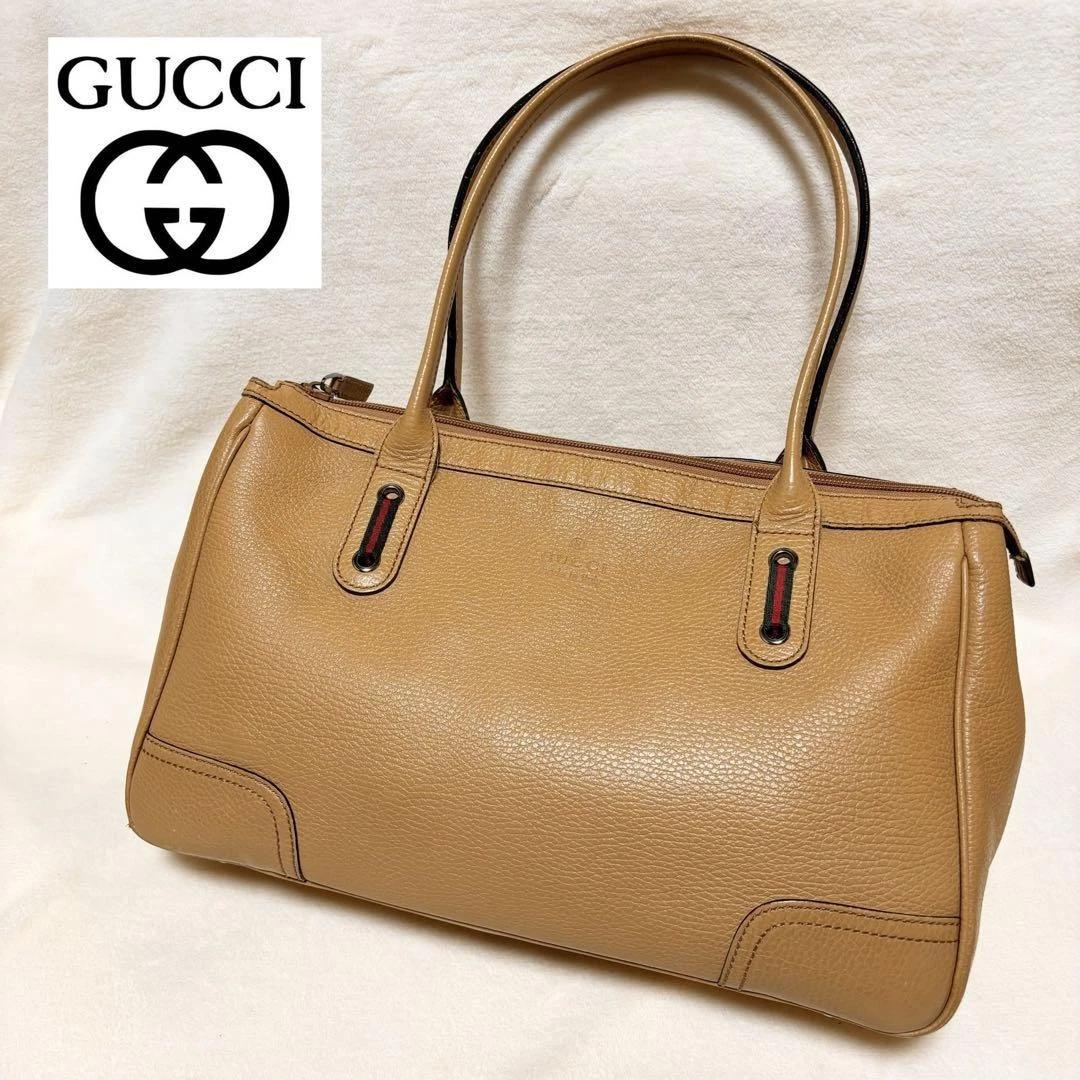 Sac fourre tout en cuir Gucci Sherry Line m2_0422