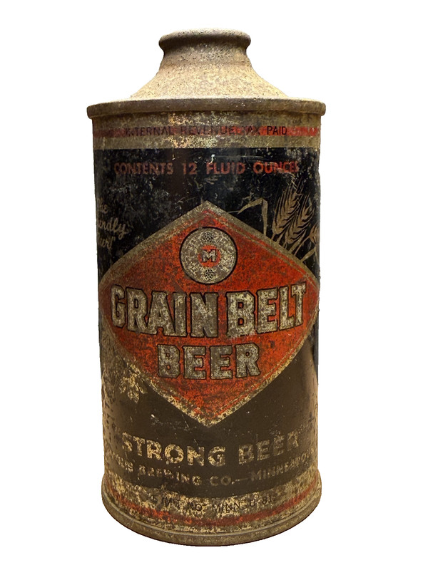 Grain Belt Empty 12-ounce Cone Top Minneapolis Brewing Co.