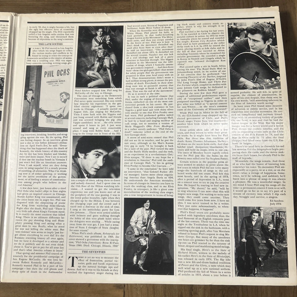 Phil Ochs Chords of Fame Double LP SP-4599 Foto 3 de 4