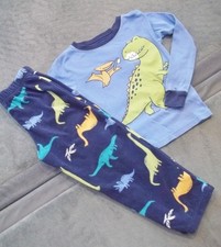 Carters 2pc Boys 6T Pajama PJ Set Dinosaurs long sleeve fleece pants