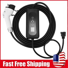 20FT Adjustable Current EV Charger 16A Electric Car NEMA6-20 5-15 EVSE 110V-220V