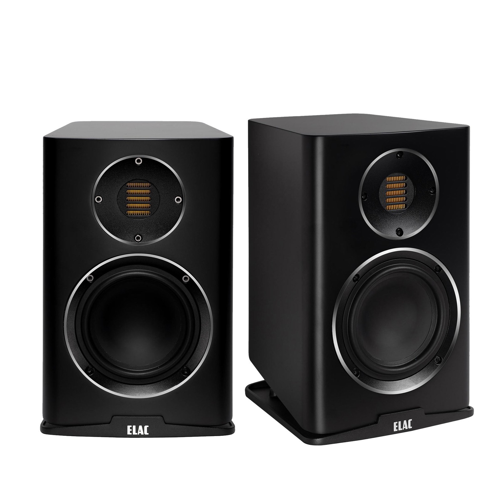 Elac BS243.4-SB - Carina 5.25" Bookshelf Speakers - Satin Black, Pair