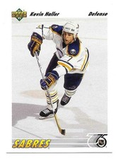 KEVIN HALLER 1991-92 UPPER DECK ROOKIE CARD NEAR MINT+ CONDITION. rookie card picture