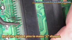 Install KIT PC Engine TurboGrafx Region Free HuCARD reader direct mounting board