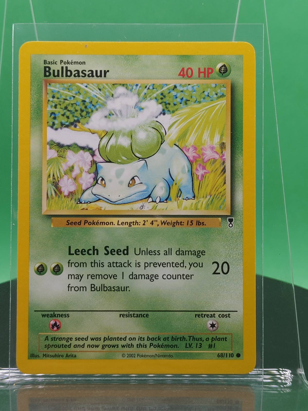 Bulbasaur 68/110 Legendary Collection Set Common 2002 English Pokemon Card WoTC