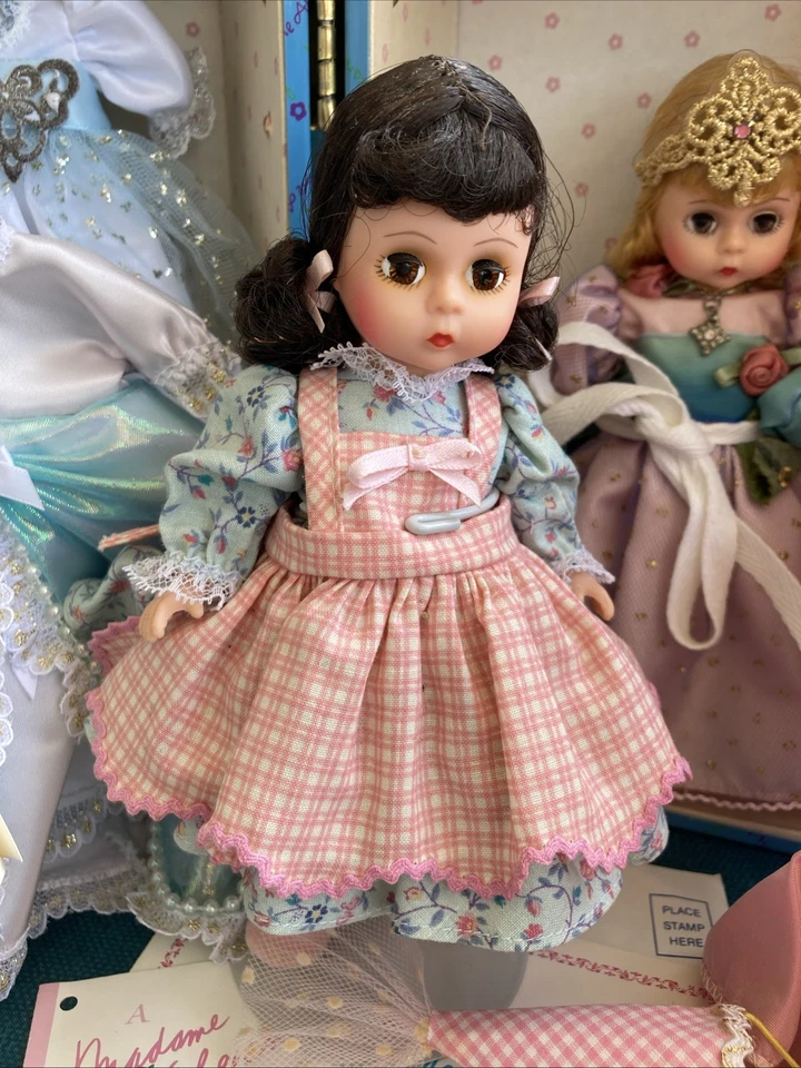 Lote de 4 * Muñecas Madame Alexander 8" Años 90 Enchanted Storyland Americana Trunk Foto 3 de 4