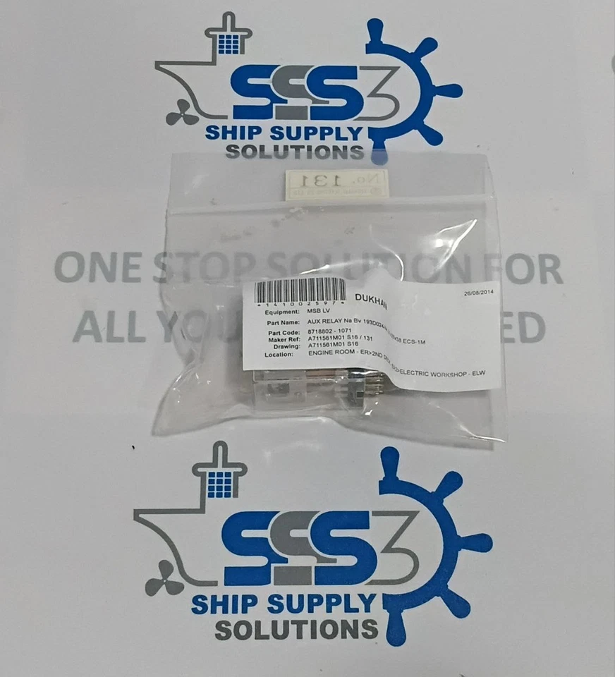 Fujitsu Na Bv 193D024/4A Aux Relay DC24V 525Ω For msb Relay Size 21x28x38 ECS-1M - Image 3 of 4