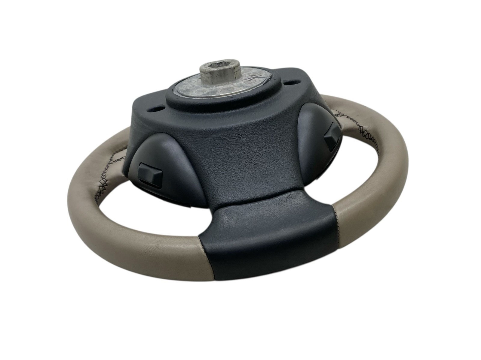 2004-2016 Aston Martin DB9 Oem Driver Steering Wheel W/ Cruise Control Ice Mocha