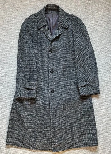 Vintage Men's Harris Tweed Overcoat. L/XL - product listing photo