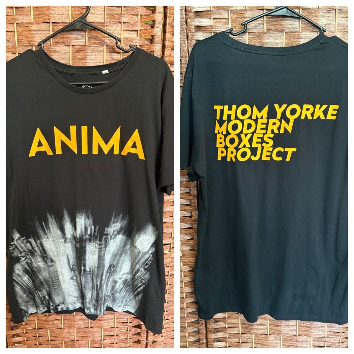 ANIMA Thom Yorke Modern Boxes Project Radiohead T Shirt Black XL