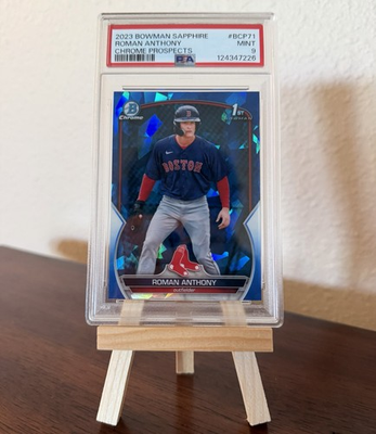 #ad #ad Bowman Sapphire Chrome Roman Anthony BCP 71 Rookie PSA 9 Boston Red Sox $180.00