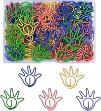 Paper Clips Stationery Metal Hand Paperclips Office School Teacher Gift Bookmark