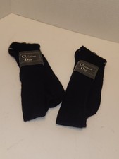 Vintage Christian Dior Dress Socks navy blue New With Tags lot of 2