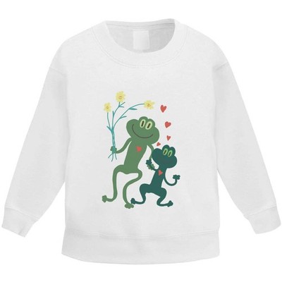 'Two In Love Frogs' Kid's Sweatshirt / Sweater / Jumper (KW056923)