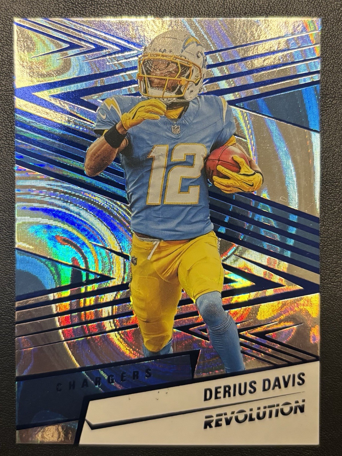 2025 Panini Revolution - Derius Davis #115 Blue Swirl Parallel /99