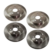 Front and Rear Brake Disc Set For 2010-2015 Toyota Prius Plain Surface