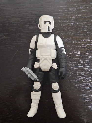 VINTAGE KENNER STAR WARS ROTJ 1983 BIKER SCOUT MADE IN TAIWAN 100% COMPLETE
