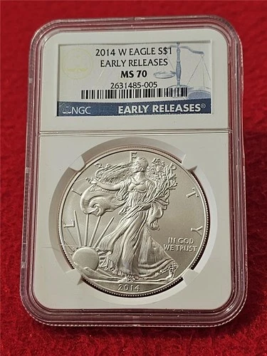 2014-W American Silver Eagle ASE Dollar NGC MS 70 EARLY RELEASES          #T2014