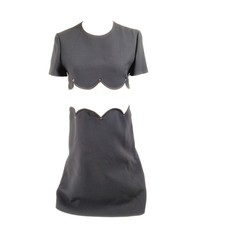 NO TARIFF Valentino Dress Ladies Wool Silk 3982413