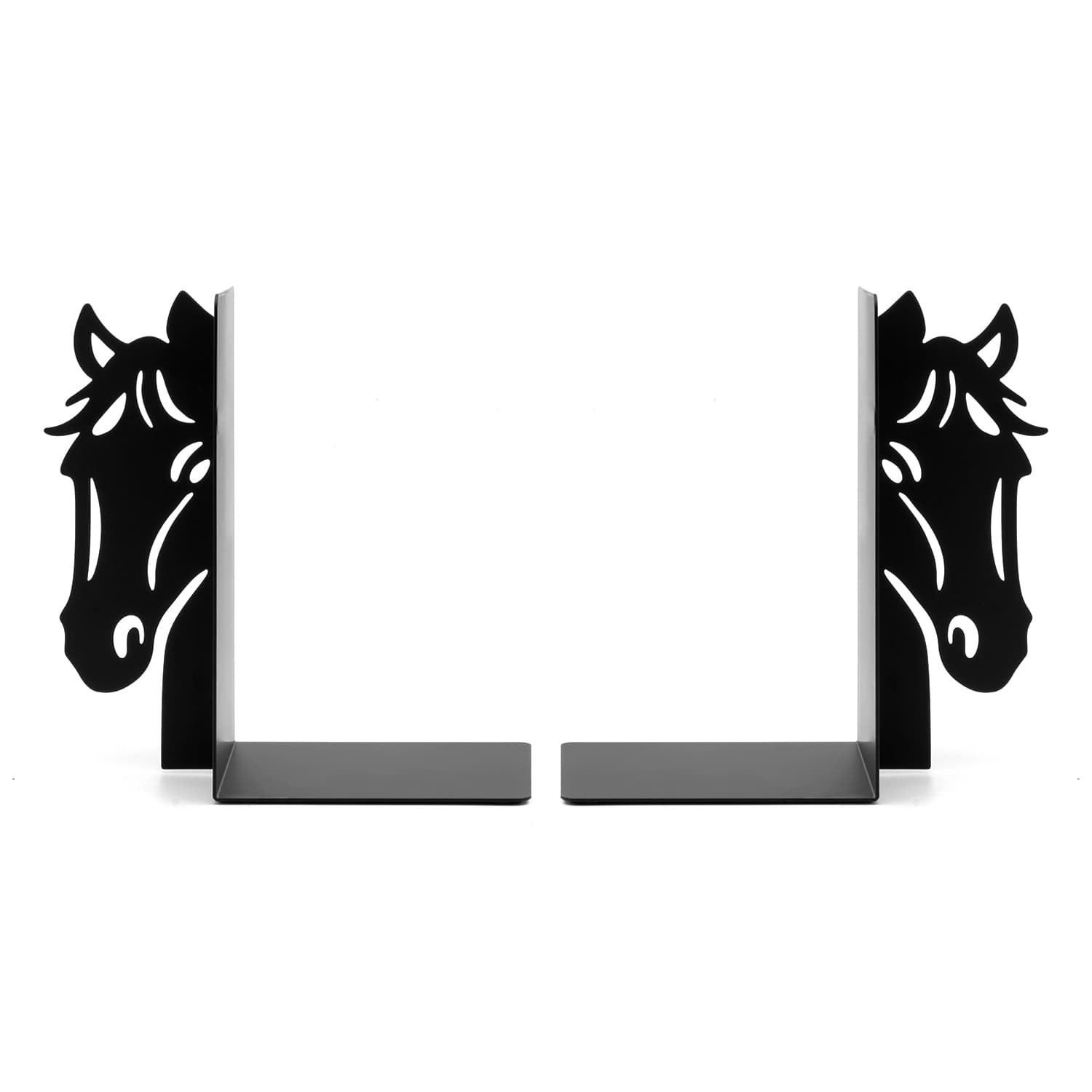 Book Ends Metal Heavy Duty Farm Horse Shelf Bookends Home Office Shelves 2 Set