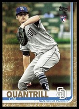 2019 Topps Update #US23 Cal Quantrill RC GOLD /2019 Rookie Card San Diego Padres. rookie card picture