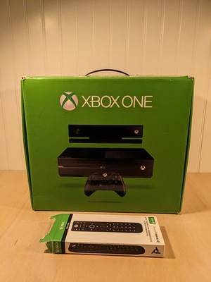 Xbox One Console 500GB Black Bundle w/ kinect, controller, remote - Tested Works