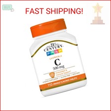 21st Century Vitamin C 500mg Chewables 110 Count , Daily Immune Support Vitamin