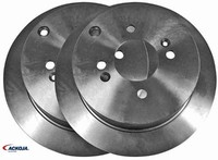 2X Bremsscheibe Ackoja A52-40009 2 Bremsscheiben Hinterachse Hinten