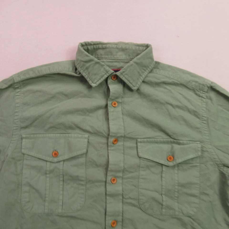 Untuckit Shirt Mens Small Long Sleeve Button Front Casual Green Slim Fit - Image 3 of 4