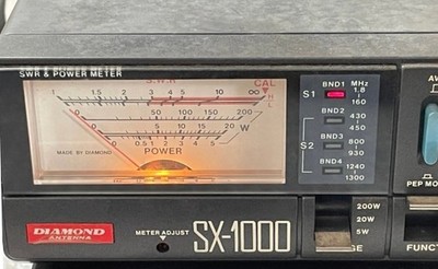DIAMOND Antenna SX-1000 Quad Band SWR Power Watt Meter Bench Top