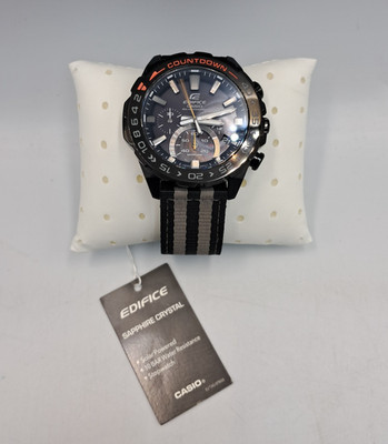 Casio Edifice Solar Powered Sapphire Crystal Uhr 10 Bar Stoppuhr EFS-S550BL