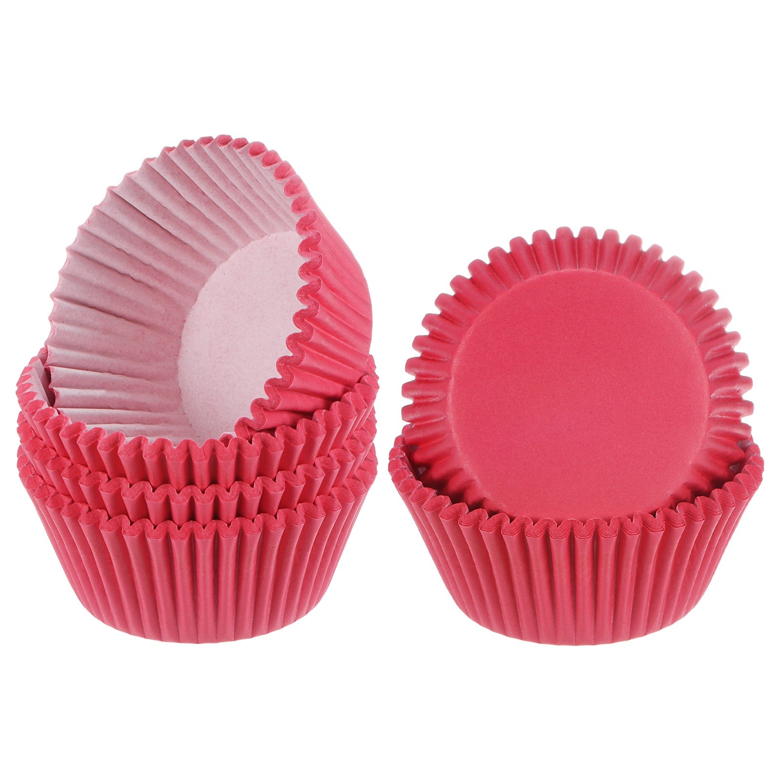 100-Pack Standard Cupcake Liners, Cupcake Wrappers for Wedding/Party[Red]-image