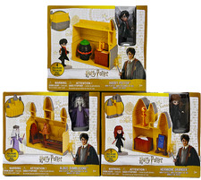 Lote de 3 Harry Potter Dumbledore, Harry Potter, Hermione, Mini Juego con Figura