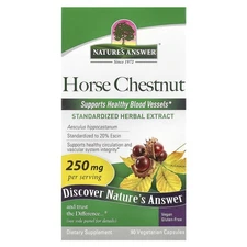 Nature s Answer Horse Chestnut 250 mg 90 Vegetarian Capsules Cruelty-Free, Not
