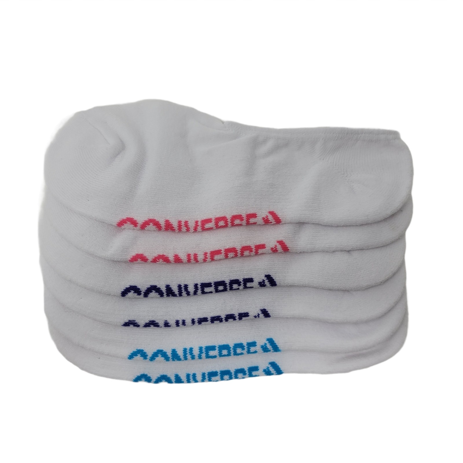 Converse Women's Half Cushion Ultra Low Socks 4-10 3-Pack (White/Multi)