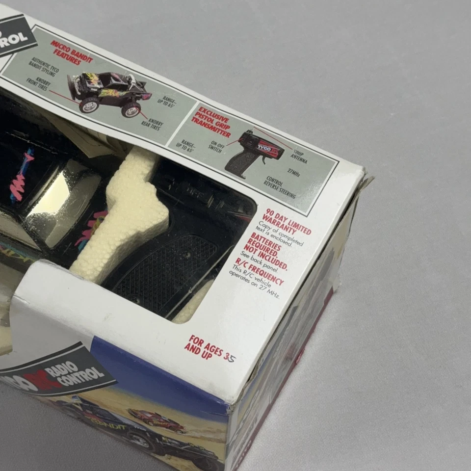 Tyco Micro Bandit 10" RC Radio Control Truck Tested and Works - Image 4 of 4