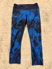 Lululemon Size 4 Blue Leggings E1 