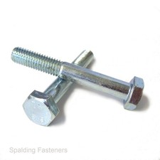 M6 Or M8 PART THREADED HEX BOLTS DIN931 10.9 GRADE HIGH TENSILE STEEL ZINC