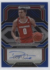 2021-22 Prizm Draft Picks College Penmanship Blue 85/149 D'Mitrik Trice Auto 1u6
