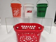 Menards Ace Home Depot Mini Bucket & Target Mini Basket 4 Pk