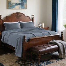 Soft Microfiber Bed Sheet Set 4/6 Piece Deep Pocket Wrinkle Resistant All Sizes