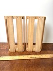 (2) Napa Valley Cassette Tape Crate Wooden Holds 12 Each Box Holder Storage — photo 4