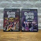 Guitar Hero Aerosmith & Encore Rocks The 80s Game Lot (PlayStation 2 PS2) Tested